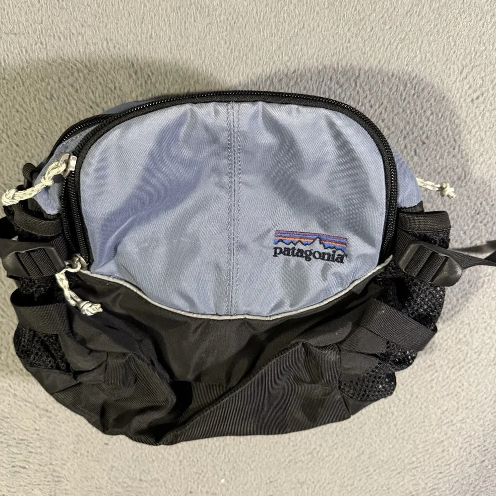 Vintage PATAGONIA Poblano Lumbar Pack Purple Black Hiking Camping